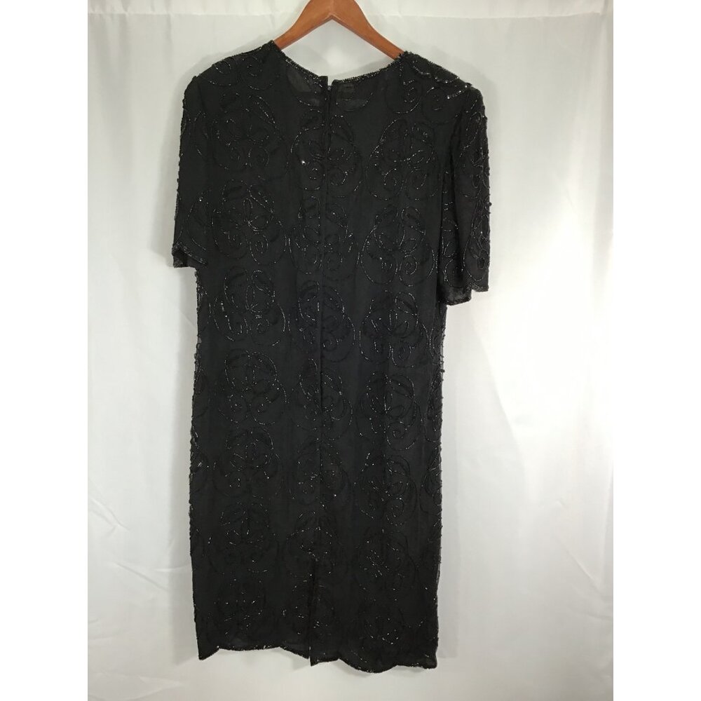JMD New York beaded silk special occasion dress wedding formal holiday 1X - Picture 4 of 7